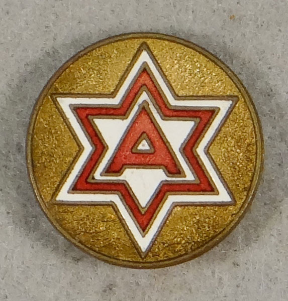 WW II Enamel 6th Army Patch "D.I."