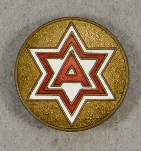 WW II Enamel 6th Army Patch "D.I."