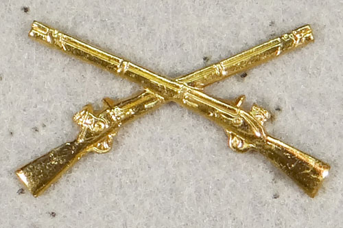 WW II Infantry Officer Collar Branch Insignia