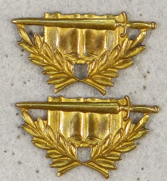 Korean War Period Officer Staff Specialist Collar Insignia