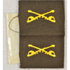 WW II Army Cavalry Officer Cloth Collar Insignia