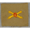 WW II Cloth U.S. Army Coast Artillery Officer Collar Insignia