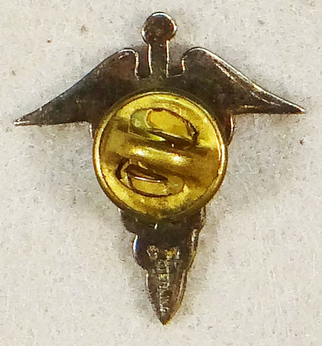 WW II Army Medical Corps STERLING Officer Collar Insignia