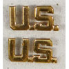 WW II Screw Back Army Officer "U.S." Collar Insignia