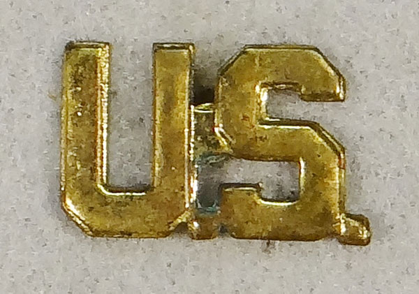 WWII Army Officer "U.S." Collar Insignia