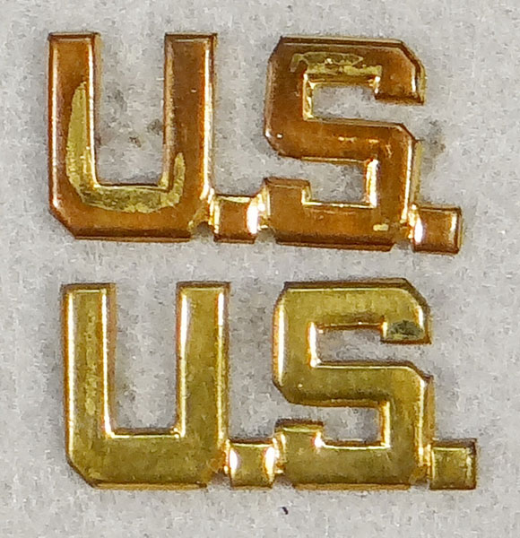 WW II Army Officer "U.S." Collar Insignia