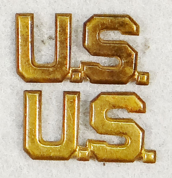 WW II Army Officer "U.S." Collar Insignia