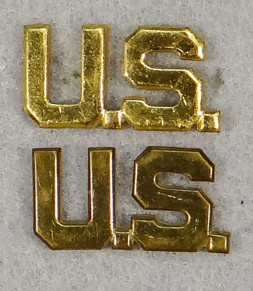 WW II Army Officer "U.S." Collar Insignia