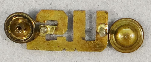 WW II Army Screw Back Officer "U.S." Collar Insignia