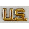 WW II Army Screw Back Officer "U.S." Collar Insignia