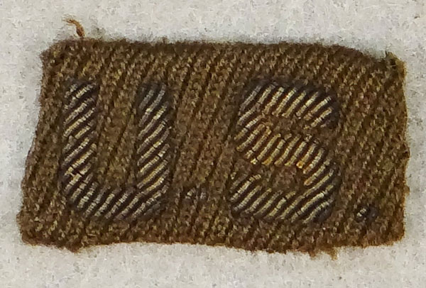 WW II Bullion Army Officer "U.S." Collar Insignia