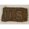 WW II Bullion Army Officer "U.S." Collar Insignia