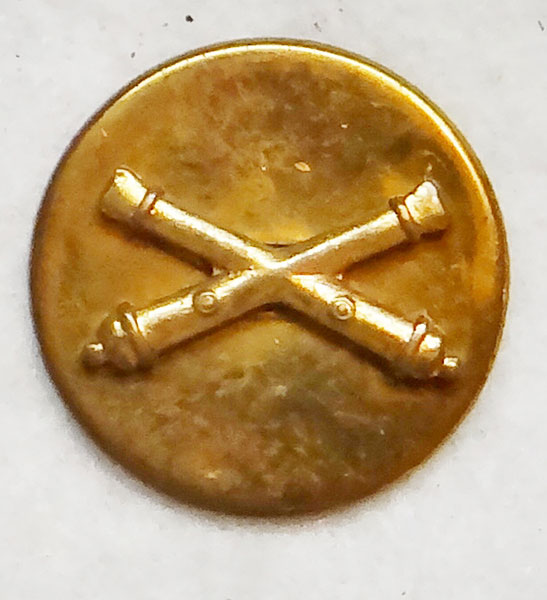 WW II Army Artillery Enlisted Collar Disk