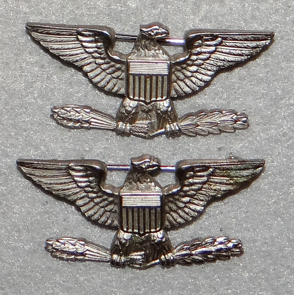 WW II U.S. Colonel Sterling Rank Insignias