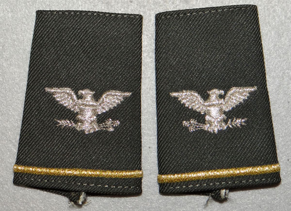 1960/70's Period Cloth Colonel Shoulder Rank Insignia