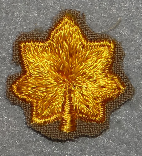 WWII U.S. Army Cloth Major Rank Insignia