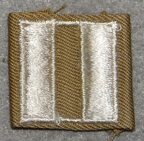 WW II U.S. Army Captain Cloth Rank Insignia