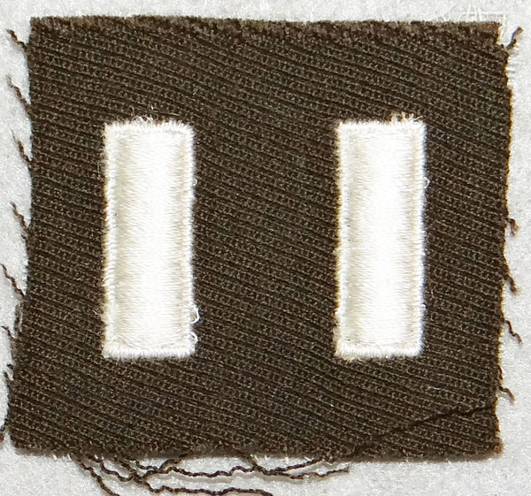 WW II Cloth U.S. 1st Lieutenant Rank Insignia