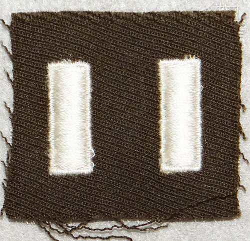 WW II Cloth U.S. 1st Lieutenant Rank Insignia