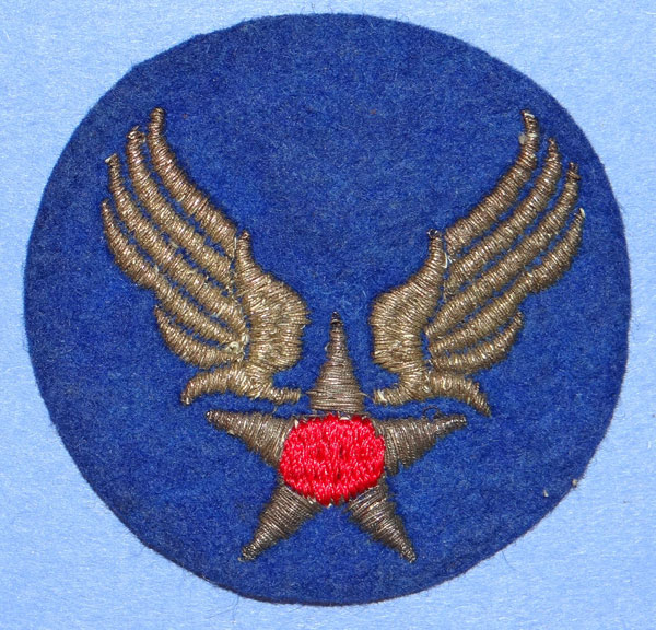 WW II Army Air Force Bullion Wire Shoulder Patch