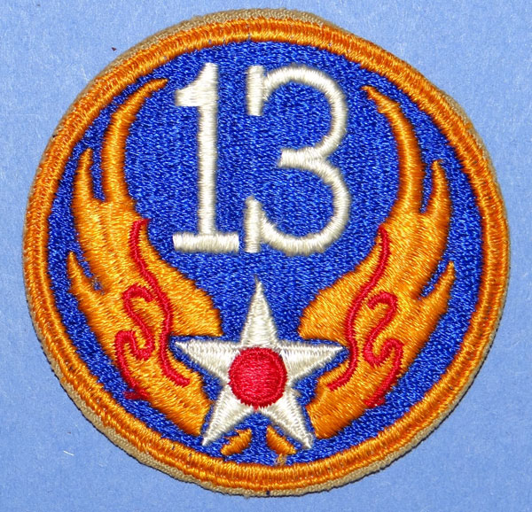 13th USAAF WW II Patch