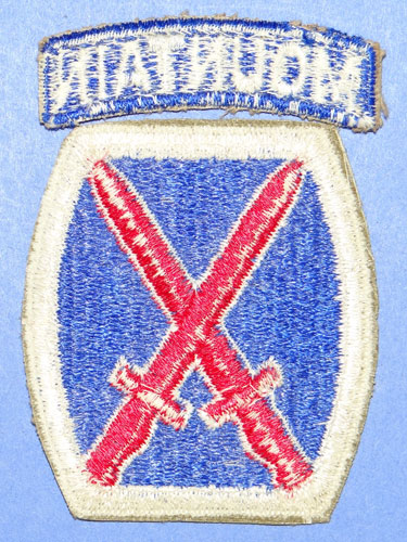 WW II 10th Mountain Div. Patch