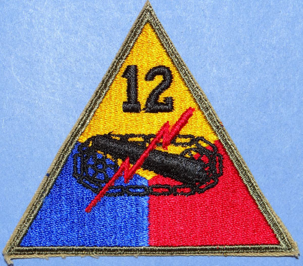 WW II 12th Armored Div. Patch