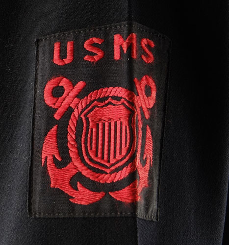 WW II U.S. Maritime Service Chief Radioman Dark Blue Jumper