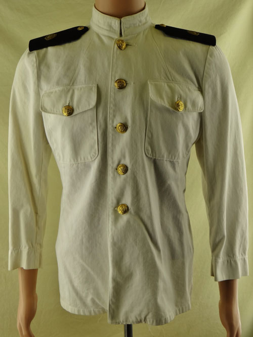 WW II U.S. Maritime Service Dress White Summer Uniform - U.S. Uniforms ...