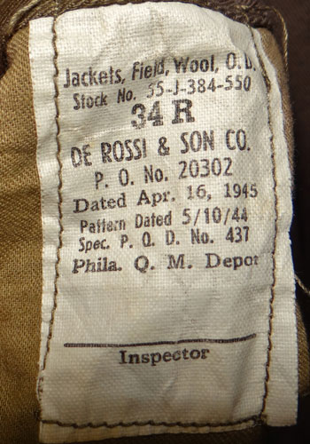 Named WW II Women’ Ike Jacket