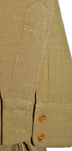 WW II U.S. Army Officer OD Wool Shirt with Trousers