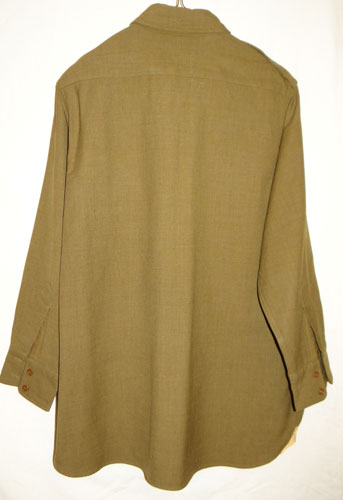 WW II U.S. Army Officer OD Wool Shirt with Trousers