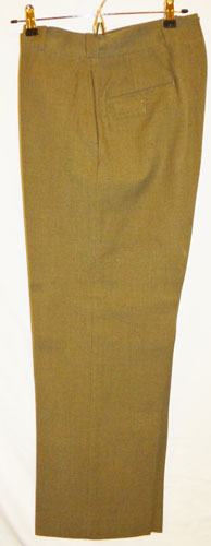 WW II U.S. Army Officer OD Wool Shirt with Trousers