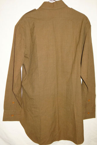 Named WW II U.S. Army Officer OD Wool Shirt