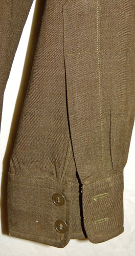 WW II U.S. Army Officer OD Wool Shirt