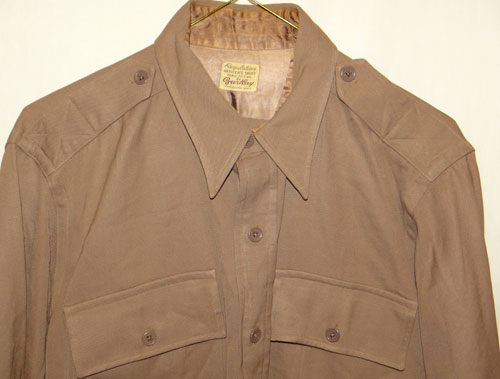 Named WW II U.S. Army Officer Shirt "PINK" Wool