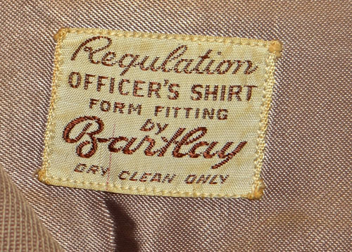 Named WW II U.S. Army Officer Shirt "PINK" Wool