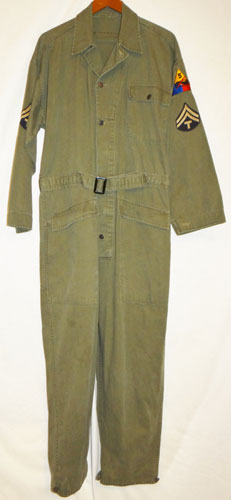 WW II U.S. Army Armored Troops 2nd Pattern Work Suit