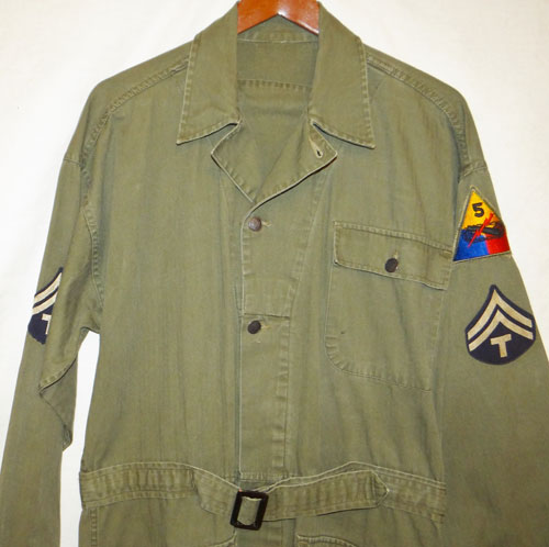 WW II U.S. Army Armored Troops 2nd Pattern Work Suit