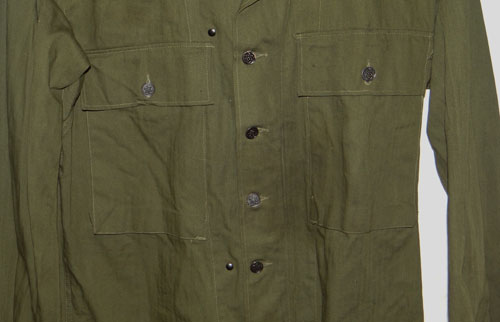 WW II U.S. Army M43 HBT Jacket/Shirt