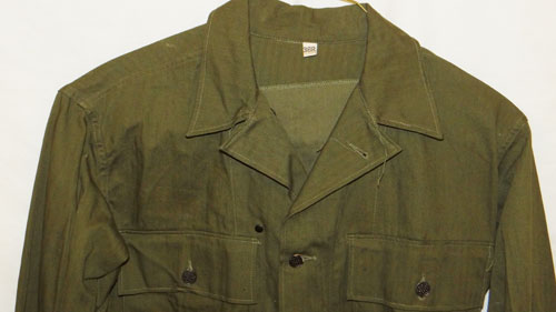 WW II U.S. Army M43 HBT Jacket/Shirt - U.S. Uniforms - Jessen's Relics ...