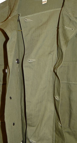 WW II U.S. Army M43 HBT Jacket/Shirt